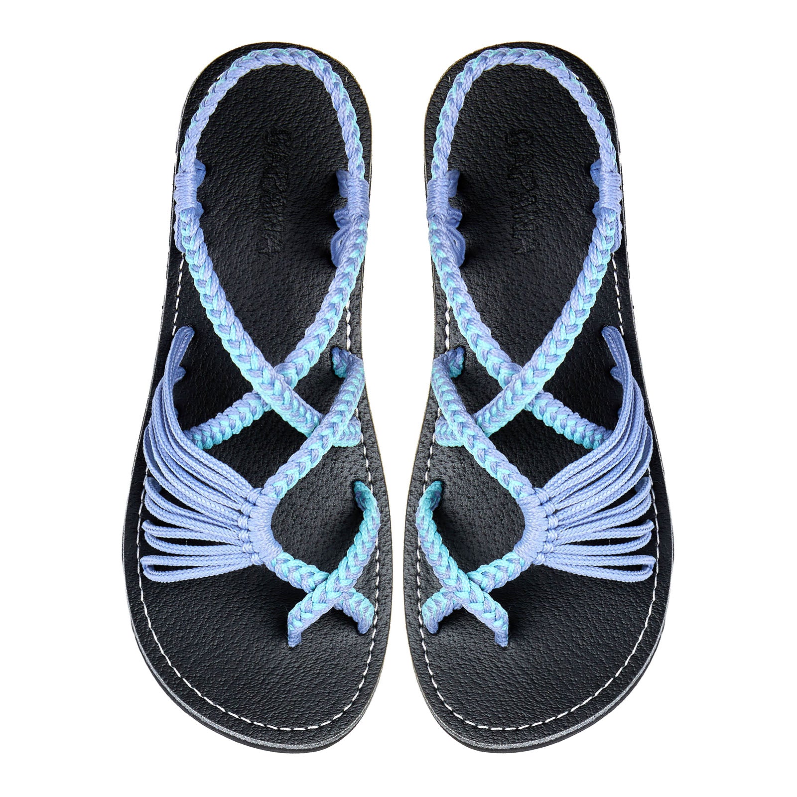 Banyan Lavender Turquoise Rope Sandals CAPANA - Main Image