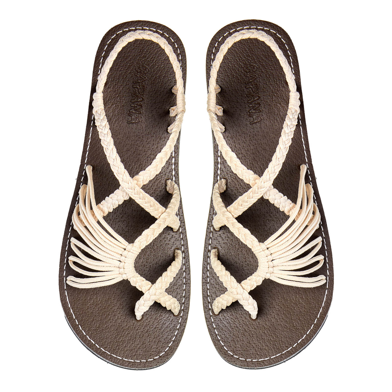 Shoes Rope Bottom Natural Rope Sandals Banyan - CAPANA