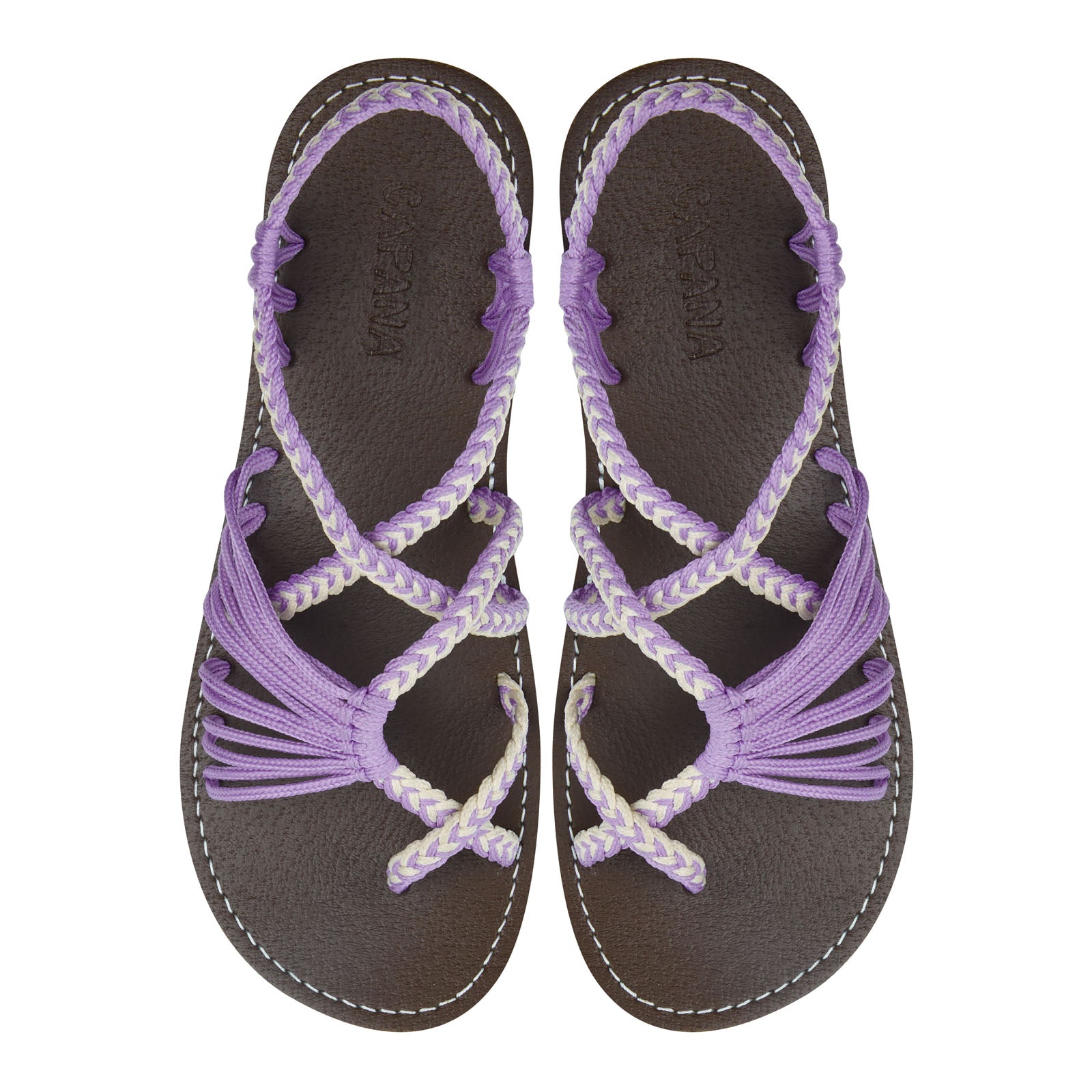 Taro Rope Banyan - Taro Lavender Rope Sandals - CAPANA