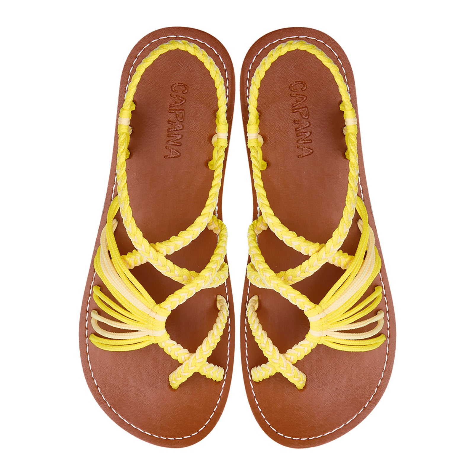 GNIST Yellow Strappy Tie up Block Heel Sandal