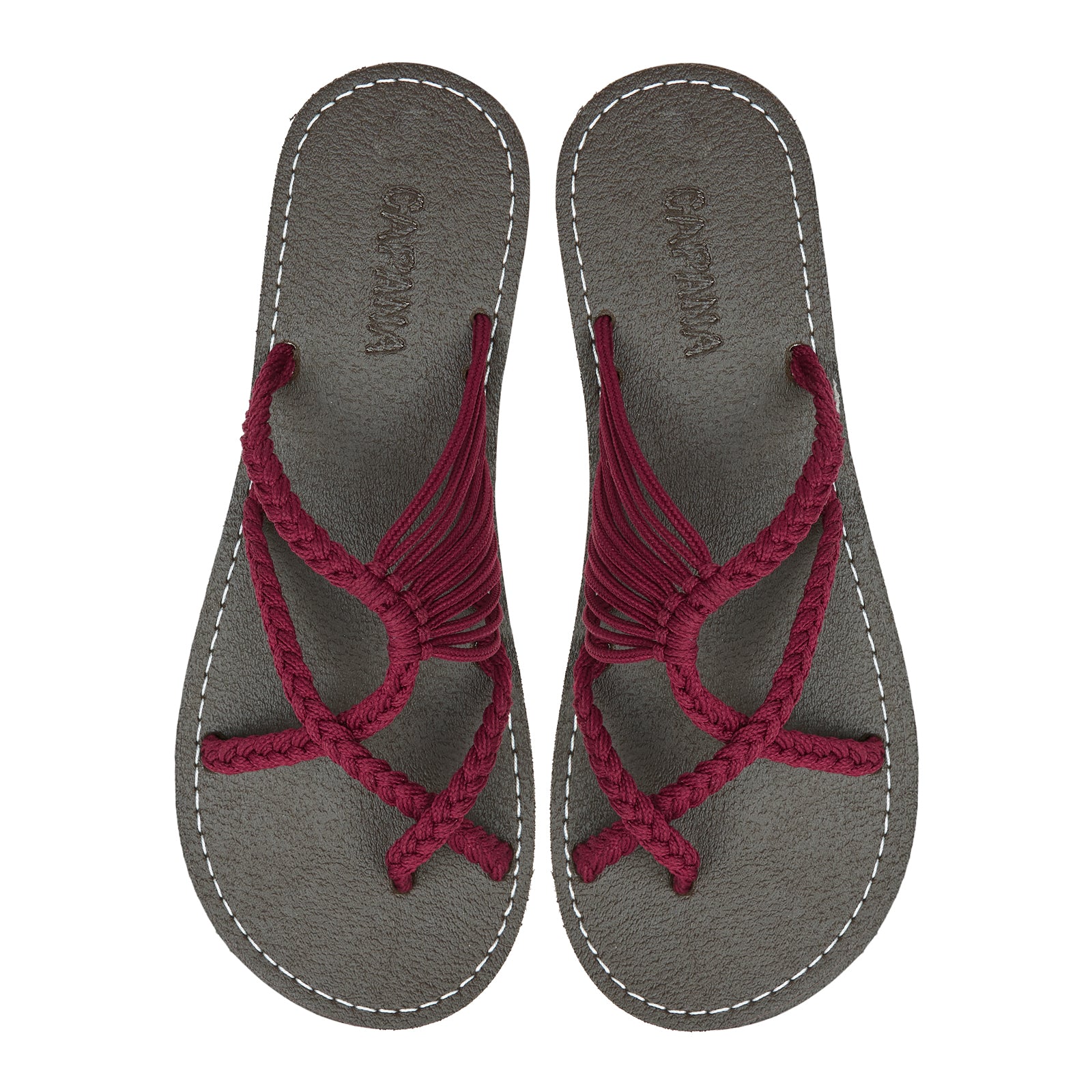 Womens sale burgundy sandals