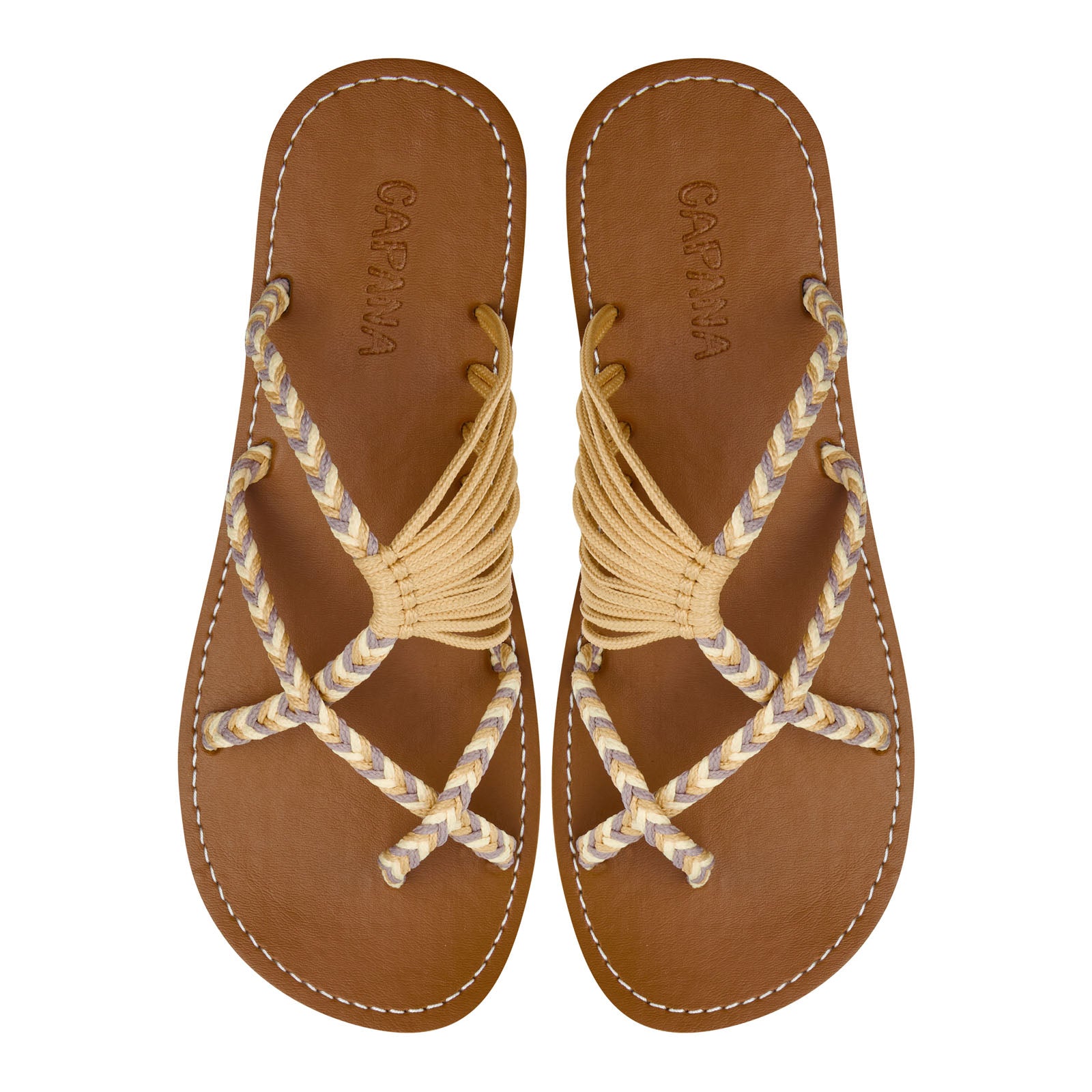 Oceanbliss Sahara Rope Sandals Sands Crisscross design Flat Handmade sandals for women