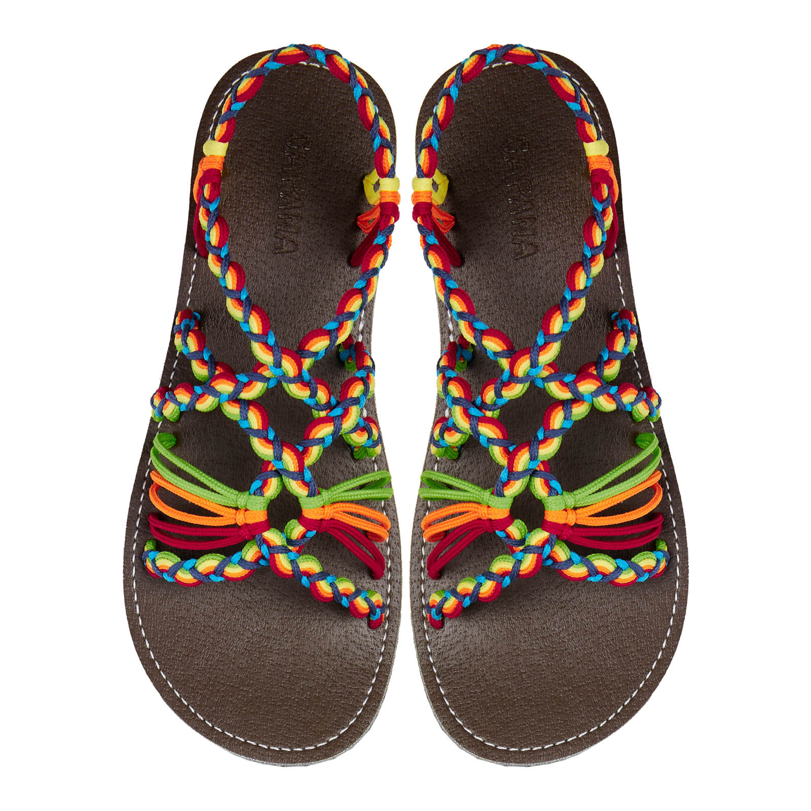 Rainbow store rope sandals